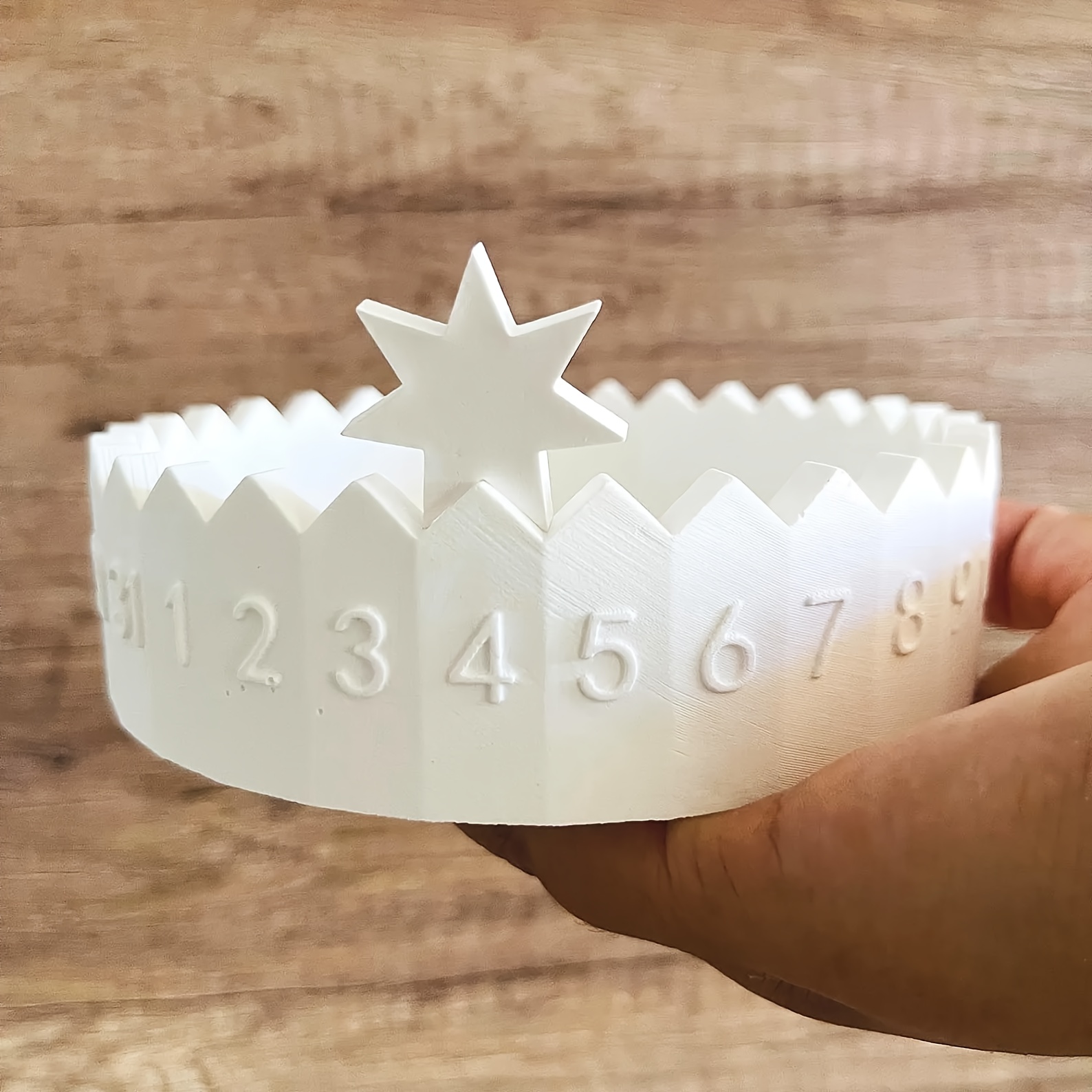 Candle Supplies In - 1セット アドベントカレンダー シリコンモールド - カウントダウンキャンドルホルダー＆石膏デコレーション、お祭りムードを演出するDIYクラフト用品
