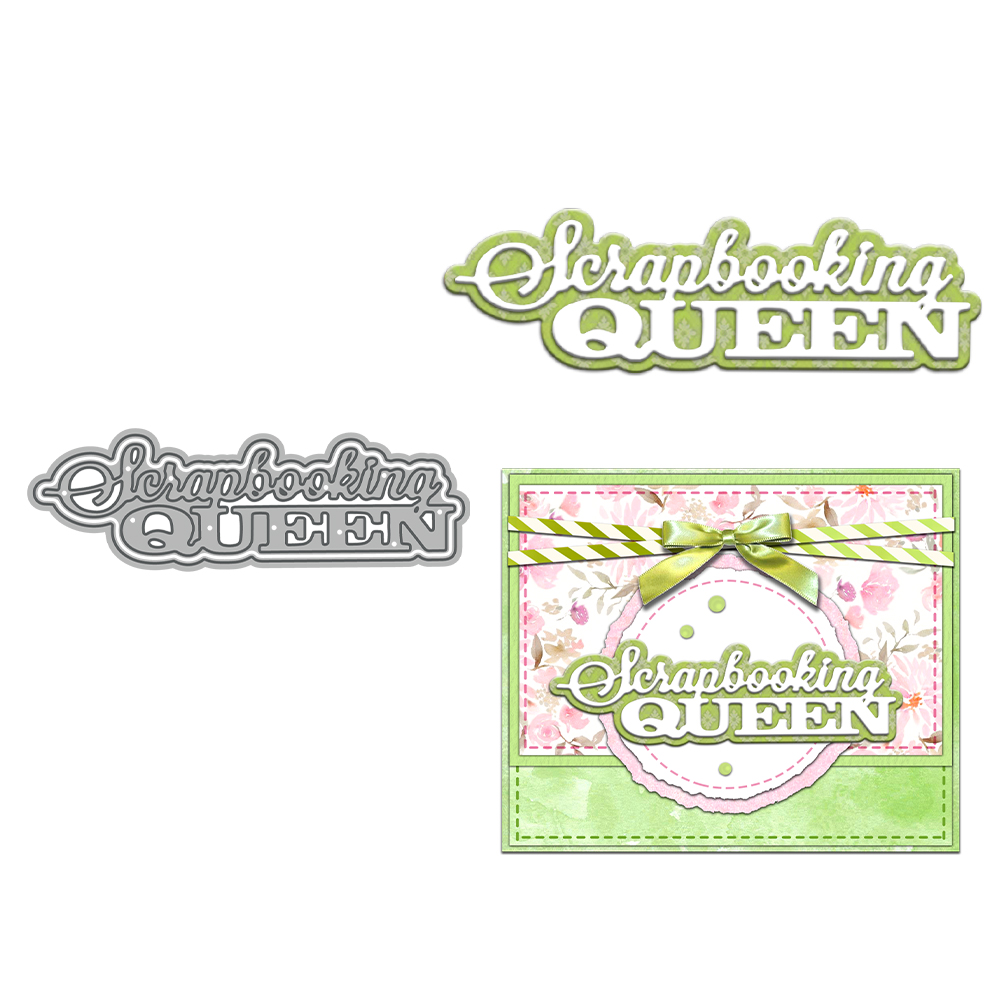 Candle. Queen - Mangocraft-ミニカッティングダイ,スクラップブッキング用品,金属ナイフ,カード作成用の型,アルバムの装飾