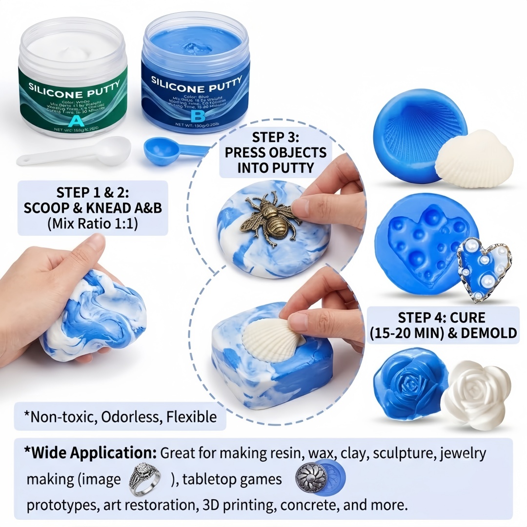 シリコーンパテ型作成用品 石膏キャンドル石鹸型用に簡単に成形 - Candle Supplies In のレビューと価格