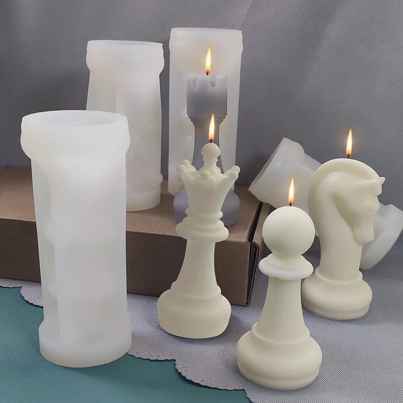 チェスの駒型シリコンモールド DIY クイーンキングチェス  - Candle. Queen のレビューと価格