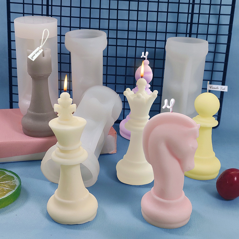 チェスの駒型シリコンモールド DIY クイーンキングチェス  - Candle. Queen のレビューと価格