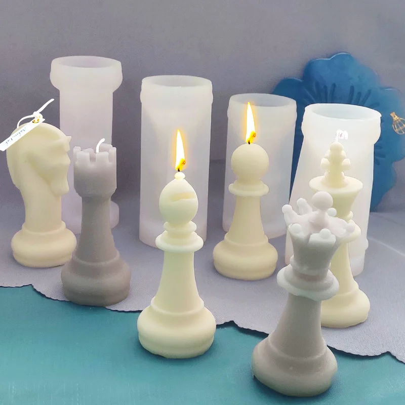 チェスの駒型シリコンモールド DIY クイーンキングチェス  - Candle. Queen のレビューと価格