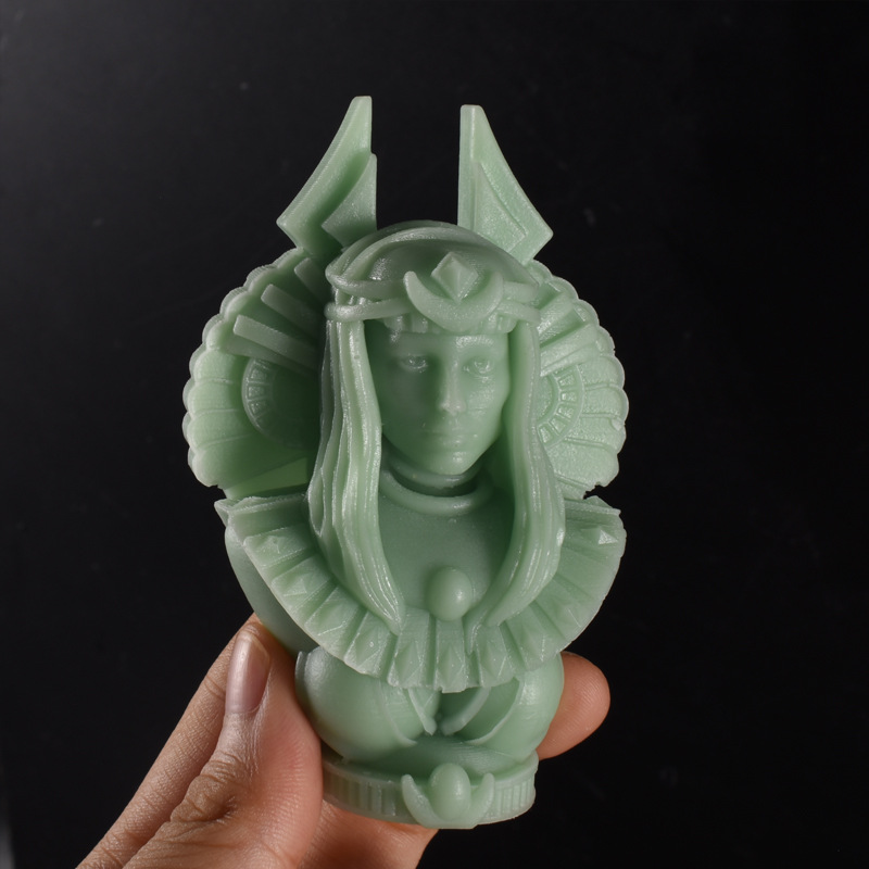 家の装飾新しい型 3D エジプト女王キャンドル金型半身女神像 - Candle. Queen のレビューと価格