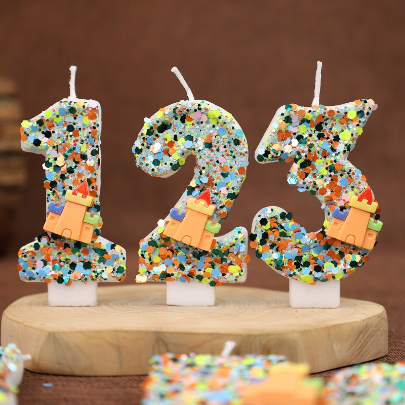誕生日ケーキ用キャンドル 積み木 誕生日数字キャンドル 男の - Candle Supplies In のレビューと価格