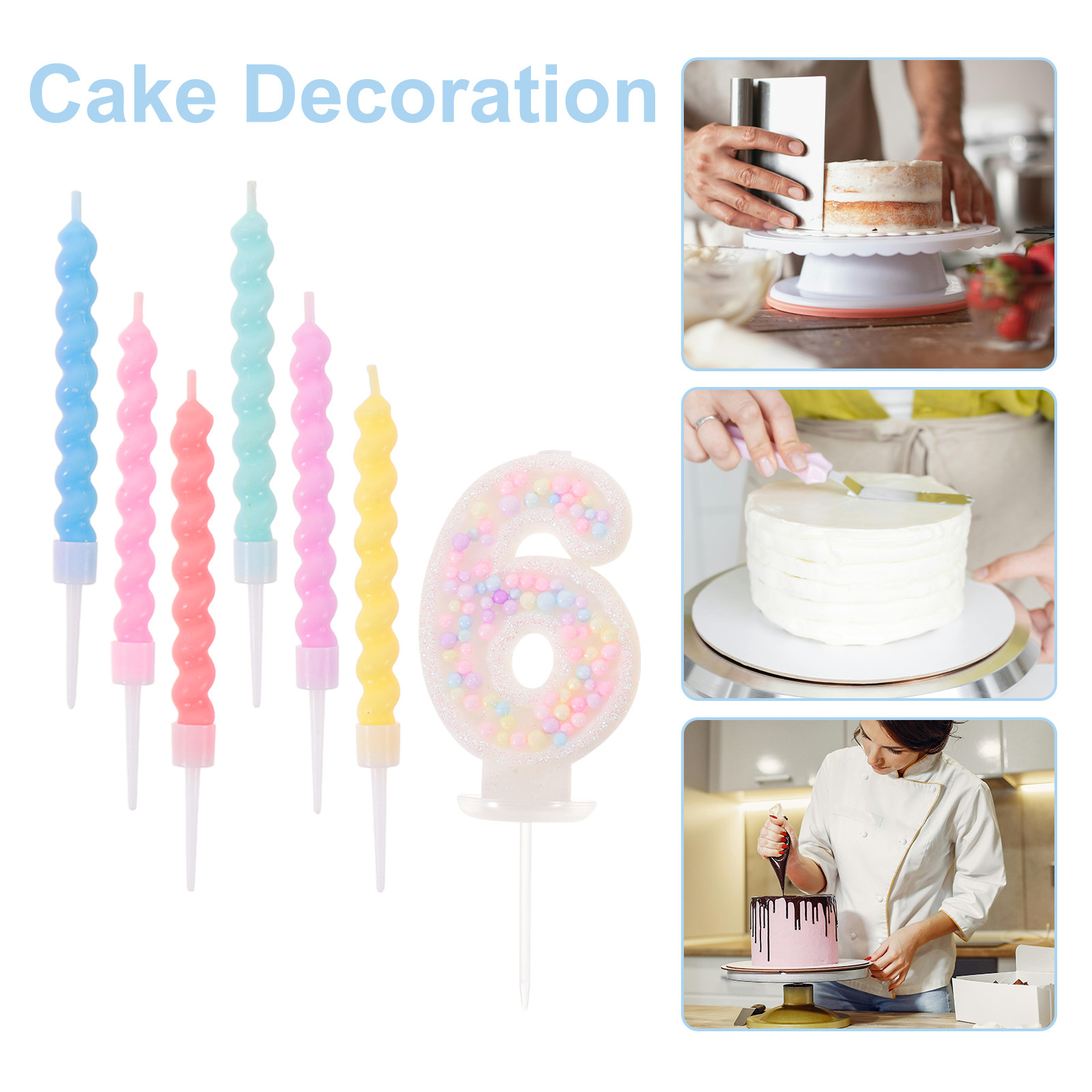 13個入り カラフルスパイラルバースデーキャンドル マカロン - Candle Supplies In のレビューと価格