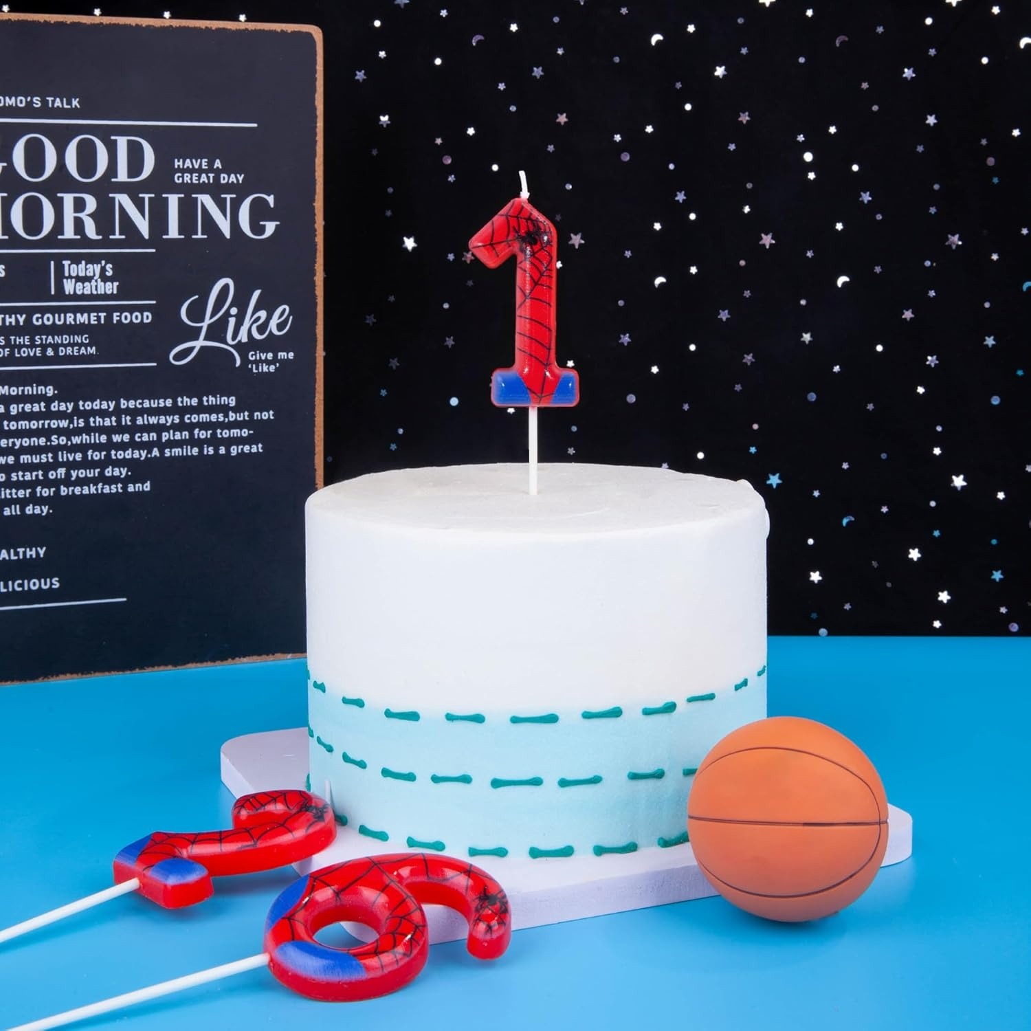 スパイダーパーティー 0-9 数字の誕生日キャンドル、ビデオ - Candle Supplies In のレビューと価格