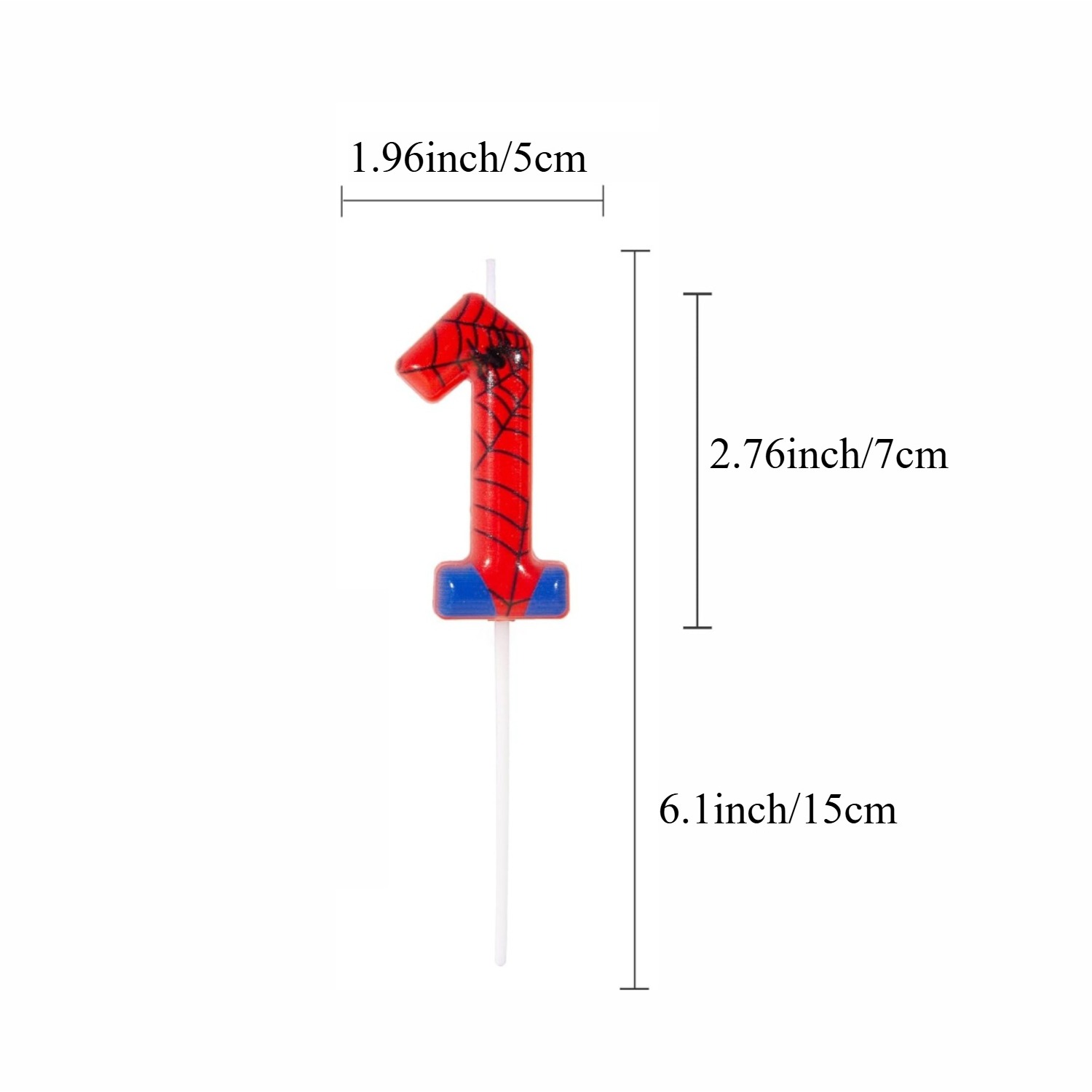 スパイダーパーティー 0-9 数字の誕生日キャンドル、ビデオ - Candle Supplies In のレビューと価格