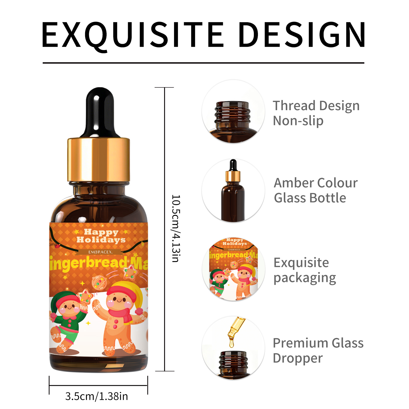 30ml ジンジャーブレッドマン エッセンシャルオイル カー - Candle Supplies Fragrance Oil のレビューと価格