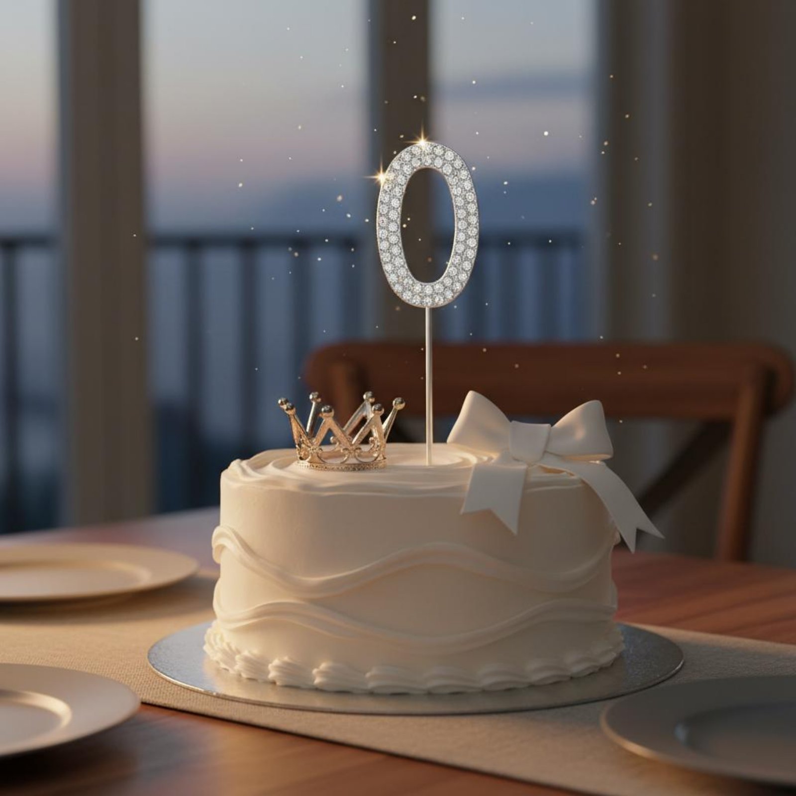 クリスタルクラウンケーキトッパー スパークリングクラウンケー - Candle. Queen のレビューと価格